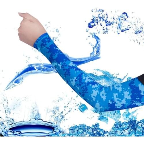 Ice Arm Sleeves Warmers Outdoor Sports Sun Shield UV Protection Hand Cover Cooling Running Fishing Cycling Ski Cycling Basic