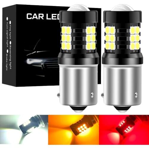 2pcs 1156 BA15S P21W Led Bulb 1157 BAY15D P21/5W Led Lamp R5W R10W S25 1156 BAU15S PY21W 21SMD 3030 Chips Car Turn Signal Lights