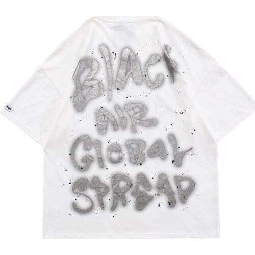 2021 Reflective Letter Print Harajuku T-shirts Streetwear Summer Hip Hop TShirt Men Loose Short Sleeve Shirts Cotton Tops Tees