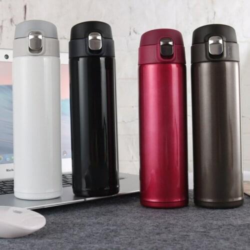 304 Vacuum Bounce Vacuum Cup Outdoor Men and Women Portable Water Cup Business Conference Gift Cup Customized