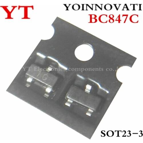 500pcs/lot BC847C BC847 SOT-23 0.1A 45V IC Best quality