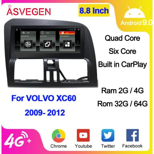8.8" Android 7.1 Ram 2G+32G Car Multimedia Player For VOLVO XC60 2009- 2012 GPS Navigation Radio Auto Car Stereo Video Player