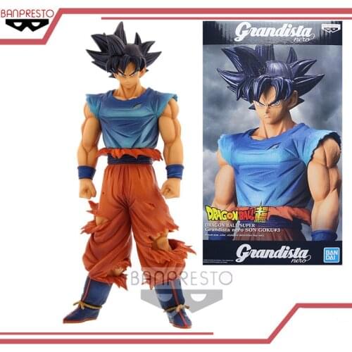 Bandai Dragon Ball Anime Figure Grandista Nero Ultra Instinct Son Goku Genuine Model Collection Decoration Children Toy Gift