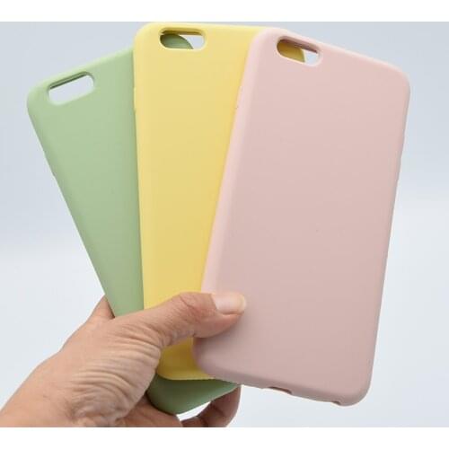 Candy Color Case for iPhone 6 6S Silicone+ PC Phone Back hard Cover