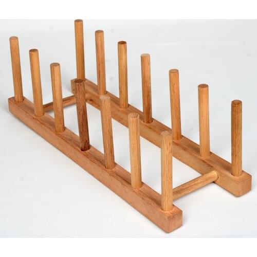 Wooden Beech 6-Plate Plate