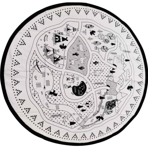 Baby DIY Round Play Mat kids playmat game carpet for infant crawling Mat Floor Carpet Kids Room Decoration Photo Props Dia135 cm
