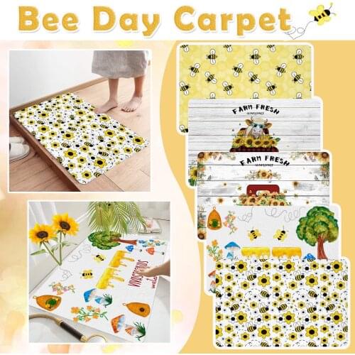 Welcome Doormats Home Carpets Mat Bee Festival Decor Carpet Living Room Carpet Home Decoration Accessories Alfombras Para Sala
