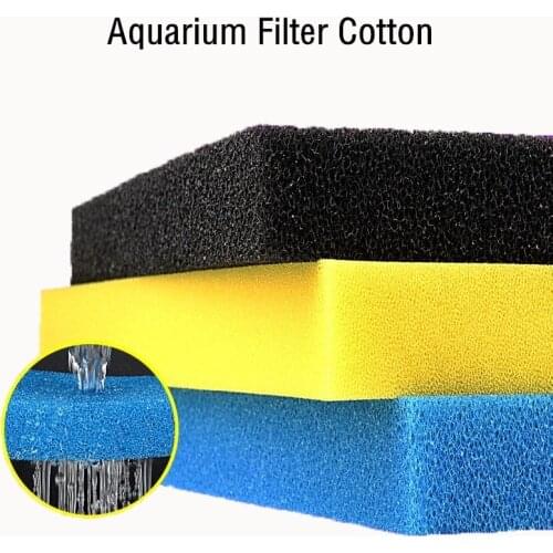Aquarium Filter Bio Sponge Fish Tank Pond Foam Sponge Filter Media Cotton for Saltwater Nano Tanks Terrariums