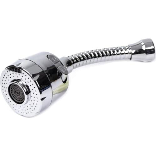 Flexible Rotating Nozzle on Faucet Extension Aerator Water Saving for Bathroom Kitchen Sink Home Office