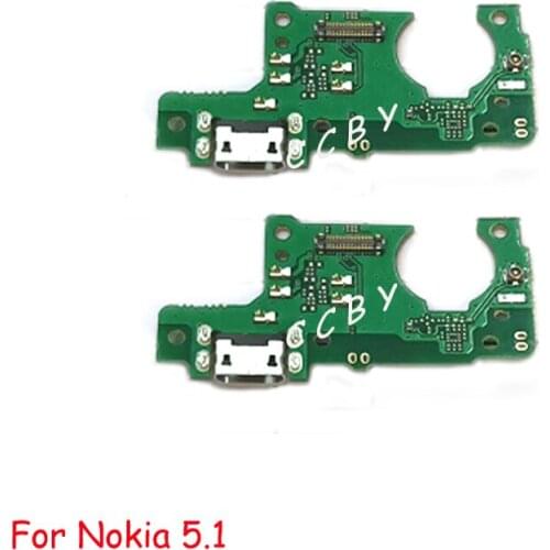 USB Charging Dock Port Connector Board Flex For Nokia 5.1 USB Charger Port Microphone Flex Cable