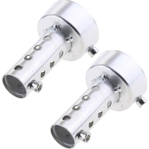 2pcs Exhaust Pipe Muffler 48mm Motorcycle Insert Baffle DB Killer Silencer