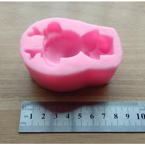 Cake Decorating Tools Silicone Mold Cake Tools Cake Mold Christmas Elk Sugar Paste Fondant Kitchen Accessories SQ17179