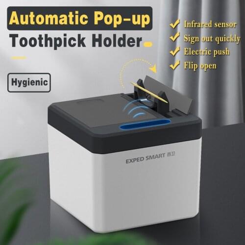 Intelligent Induction Toothpick Box Automatic Restaurant Toothpick Dispenser Machine Household Table Toothpick Storage Box