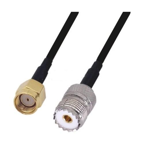 RG174 Cable RP-SMA Male to UHF Female Extension Coax Jumper Pigtail WIFI Router Antenna RF Coaxial Cable