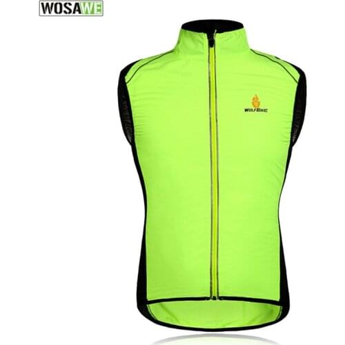 Hot Unisex Reflective Cycling Vests Sleeveless Breathable Waistcoat Cycling Jackets Road MTB Bicycle Running Top Clothing