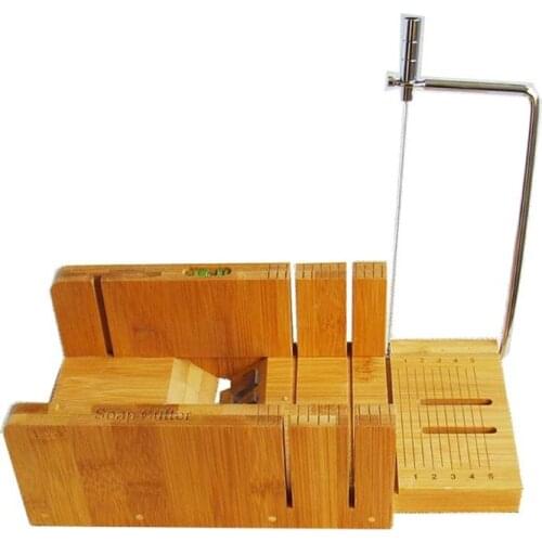 Multifunctional bamboo soap mold handmade bread knife oblique grater to make bread cake soap cheese 1 Set x Wooden Soap Cutter