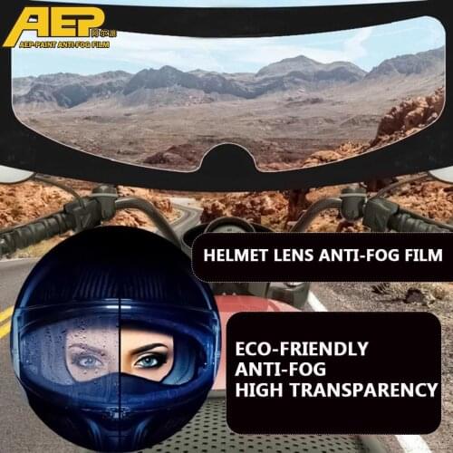 AEP Motorcycle Helmet Universal Clear Anti-Fog Rainproof Patch Lens Sticker Visor Fog Film Moto Motocross Motorcycle Accessories