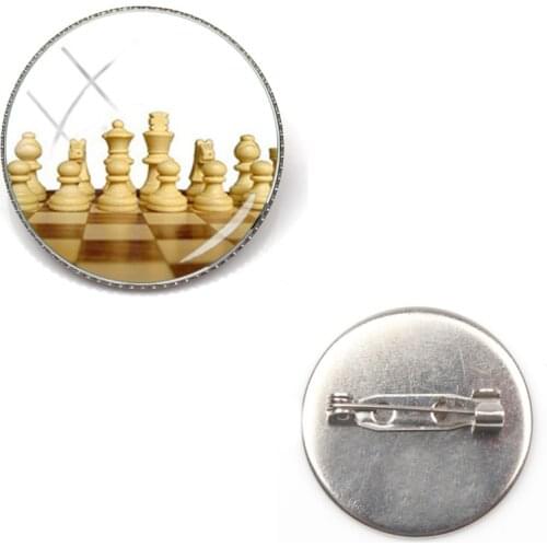 New Fashion I Love Chess Brooch Knight Castle Brooch International Personality Chess Lovers Brooch Men and Women Gifts