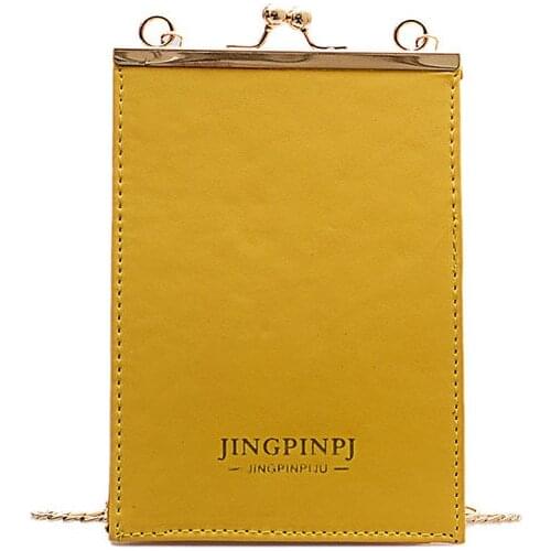 2019 new small bag fashion tide clip small square bag Korean version of the wild lady shoulder bag Messenger bag