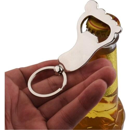 Creative Feet Bottle Opener Bottle Opener Keychain Car Bag Key Rings Creative Kitchen Accessories Key Ring Openers S034
