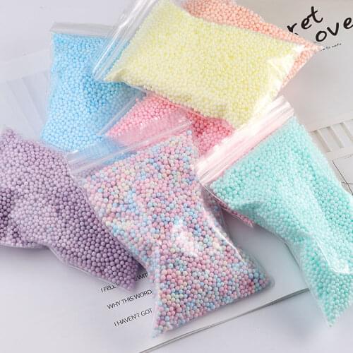 5g/lot Polystyrene Styrofoam Balls Bottle DIY Snow Mud Particles Accessories Slime Balls Small Tiny Foam Beads for Foam Filler