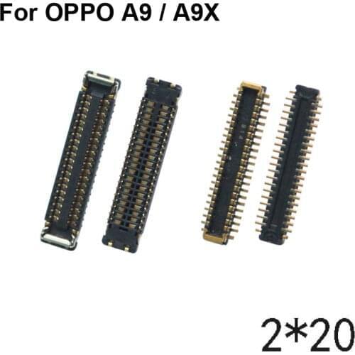 2pcs FPC connector For Oppo A9 LCD display screen on Flex cable on mainboard motherboard For OPPO A9X 6.53 OPOOA9X