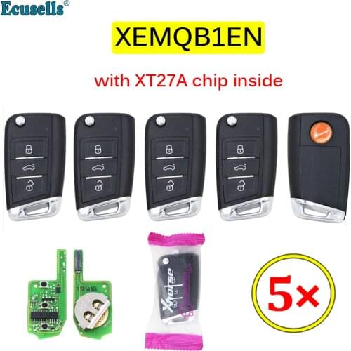 5PCS/LOT Xhorse XEMQB1EN VVDI Super Remote with XT27 XT27A66 Chip Work for VVDI2 /VVDI MINI Key Tool/VVDI Key Tool Max