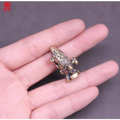 1PC Kirov Airship Retro Brass Copper EDC Paracord Beads Lanyard Pendants Knife Beads Umbrella Rope Cord Necklace Bracelet Beads