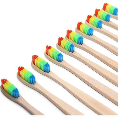 1PCS One Time Toothbrush Natural Bamboo Tooth Brush Teeth Dental Charcoal Bamboo Oral Eco Set Care Bristle Soft Toothbrushe X0N3