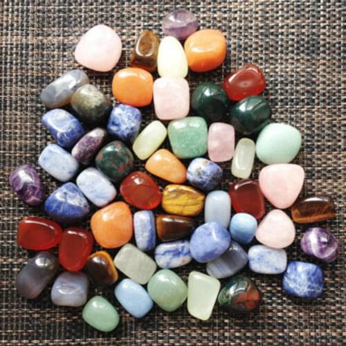 10pcs Natural Assorted Tumbled Gemstone Mixed Stones Natural Rainbow Amethyst Aventurine Colorful Rock Decor Mineral Decoration