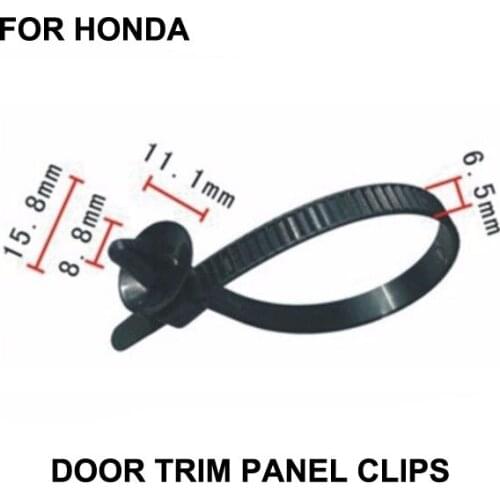 10x Push Mount Wire Ties Releasable Nylon Cable Strap For Honda / Nylon Retainer Clip Brand New
