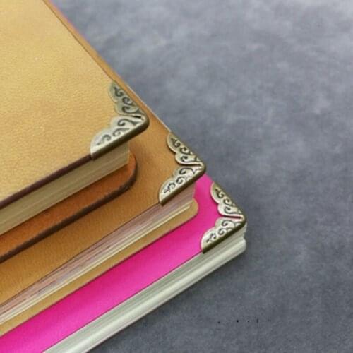 2pcs 15x15x3mm Antique Brass Metal Book Scrapbooking Notebook Albums Menus Folders Corner Protectors Bronze Tone Hardware