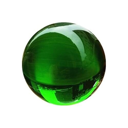20MM-40MM Green Clear Glass Crystal Ball Healing Sphere Photography Props Gifts Artificial Crystal Decorative Balls Glass Ball