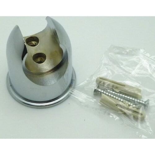 50 Pieces Durable Metal Bracket Bathroom Hardware Zinc Alloy Wall-mounted Support Toilet Shower Head Wall holder Free Get Bolts