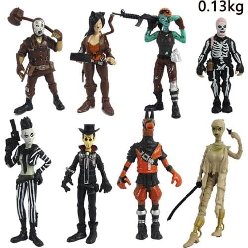 8 pcs/lot Battle Royale Rare Action Figure Model Toy Skull Trooper Builder Solider Figure Kids Gift Present 122002
