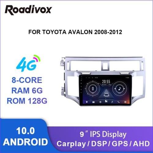 9" android 10.0 car radio video gps navigation player for Toyota Avalon 2006 2008 2012 multimedia autoradio stereo head unit