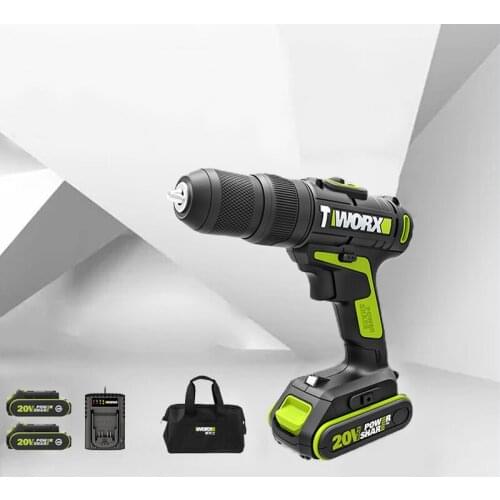 20Volt Mini Wireless Drill Max Electric Screwdriver Cordless Drill Power Driver DC Lithium-Ion Battery 2-Speed Wood Steel