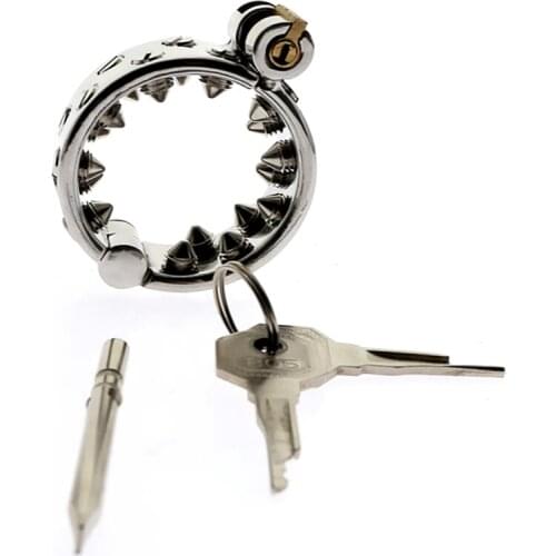 Kalis Teeth Spike Extreme Chastity Device Cock Ring Cock Lock for Men Scrotum Pendant Male Torture Devices BDSM Toys 049EIN