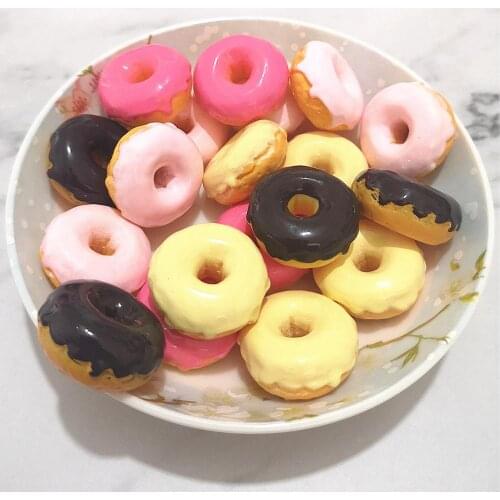 100pcs FLA Cute Mini Play Toy Fruit Food Cake Candy Fruit Biscuit Donuts Miniature For Dolls Accessories Kitchen Play Toys