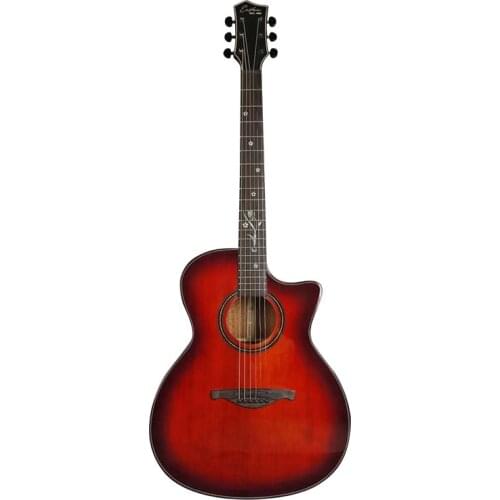 41 inch Guitar Red Cedar Solid Acoustic Guitar 6 String Red High Quality Guitar Concert Musical Instrument Guitar AGT288