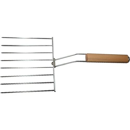 Skewers Kitchen Kit Forks Chicken Grill Accessories Barbecue With Wooden handle BBQ Set Barbecue Tool