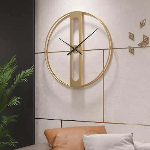 Nordic Metal Wall Clocks Retro Iron Round Face Large Outdoor Garden Clock Home Decoration Wall Clock Modern Design reloj pared