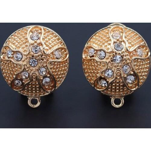 Metal Drop Earrings Linker Connectors Circle Charms Base Findings DIY Fashion Dangle Hanging Tassel Earring Jewelry Making