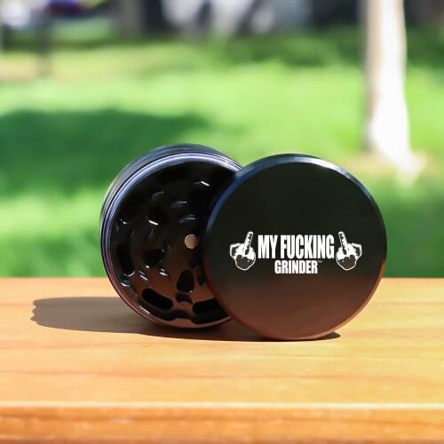 MY FUCKING 50MM 4 Layer Metal Tobacco Grinder Aluminum Herb Grinder Crusher Smoke Accessories