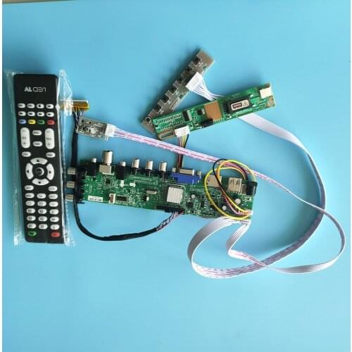 Kit For LTN141P2-L01 DVB-C DVB-T 1 CCFL LCD remote Panel Controller board 1400X1050 30pin Digital HDMI TV VGA USB AV 14.1"