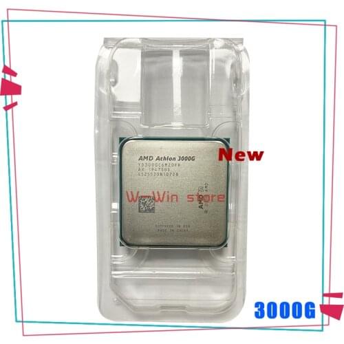 NEW AMD Athlon 3000G X2 3000G 3.5 GHz Dual-Core Quad-Thread CPU Processor YD3000C6M2OFH Socket AM4 New but without the cooler