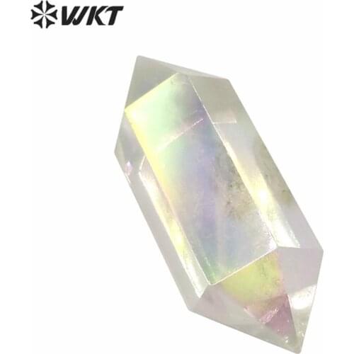 WT-G164 Wholesale 5pcs Angel opal crystal quartz point beautiful colors crystal stone for jewelry making fashion stone DIYmaking