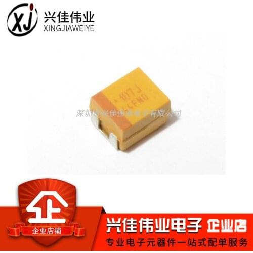 Original 20pcs/ 3528B 6.3V 100UF 10% TAJB107K006RNJ 1210 Tantalum Capacitor