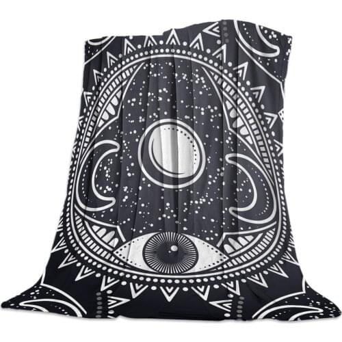 Starry Eye Totem Throw Blanket Soft Comfortable Velvet Plush Blankets Warm Sofa Bed Sheets