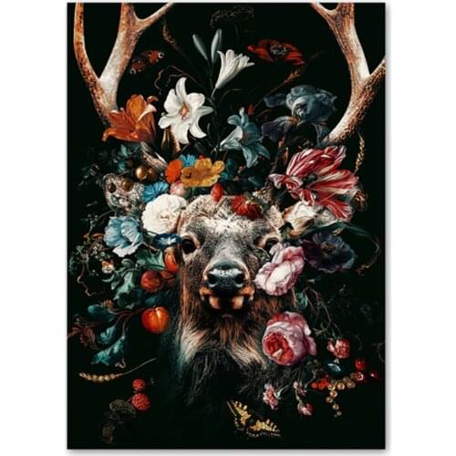 Full Diy 5D Deer Flower Butterfly Diamond Painting Cross Stitch kits Art Northern Europe High Quality Animal 3D paint by diamond